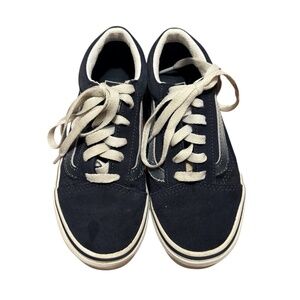 Vans Kids Old Skool Lace Up Sneakers in Navy Size 1